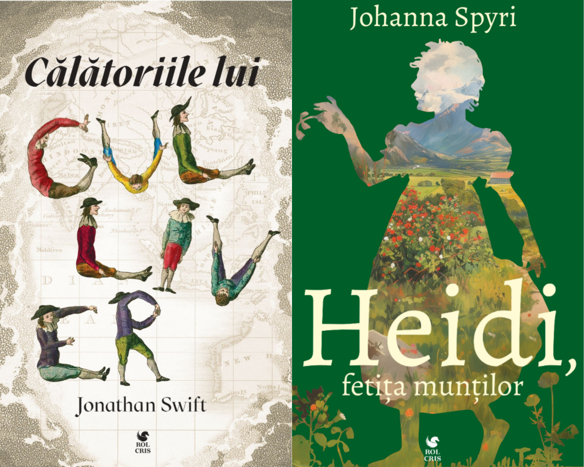 Pachet Calatoriile lui Guliver Jonathan Swift. Heidi fetita muntilor Johanna Spyri, Rolcris