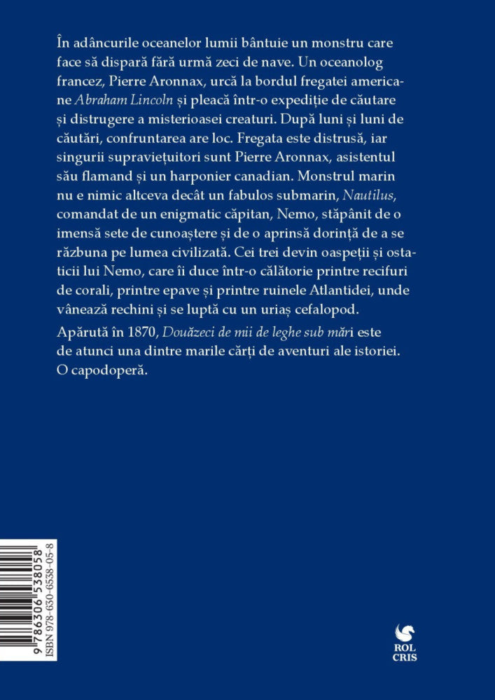 Douazeci de mii de leghe sub mari, Jules Verne, Rolcris