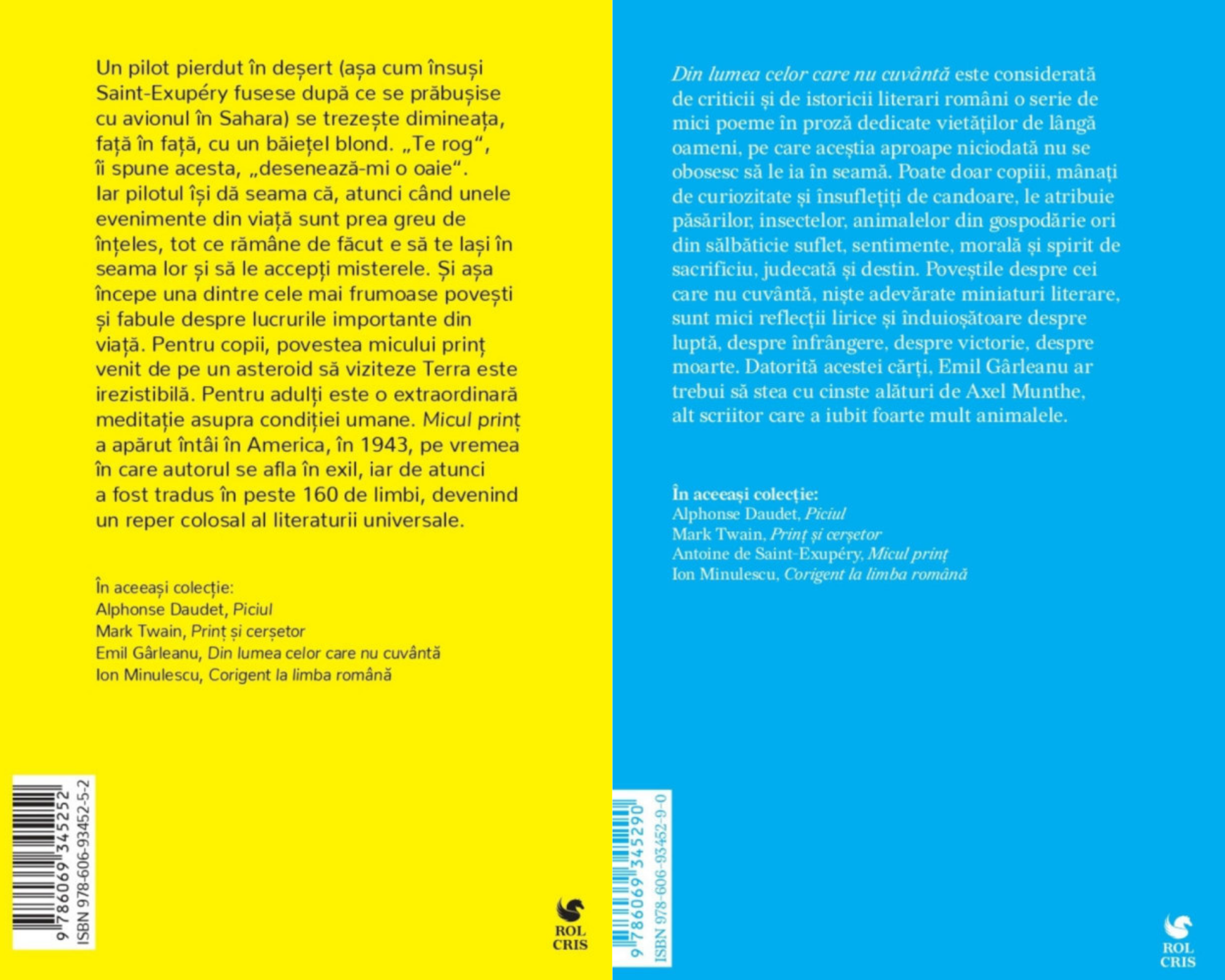 Pachet Micul print Antoine de Saint-Exupery. Din lumea celor care nu cuvanta Emil Garleanu, Rolcris