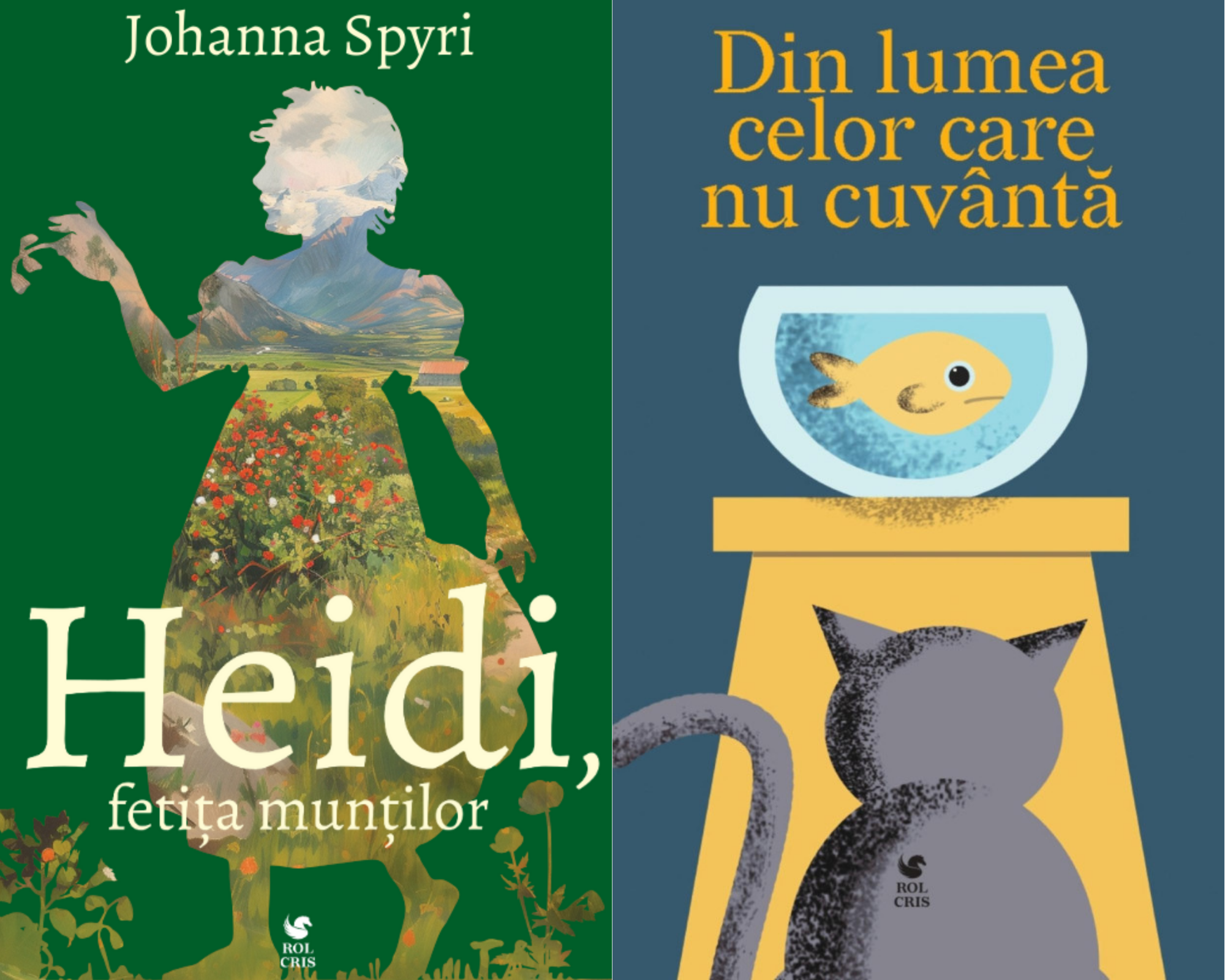 Pachet Heidi fetita muntilor Johanna Spyri. Din lumea celor care nu cuvanta Emil Garleanu, Rolcris