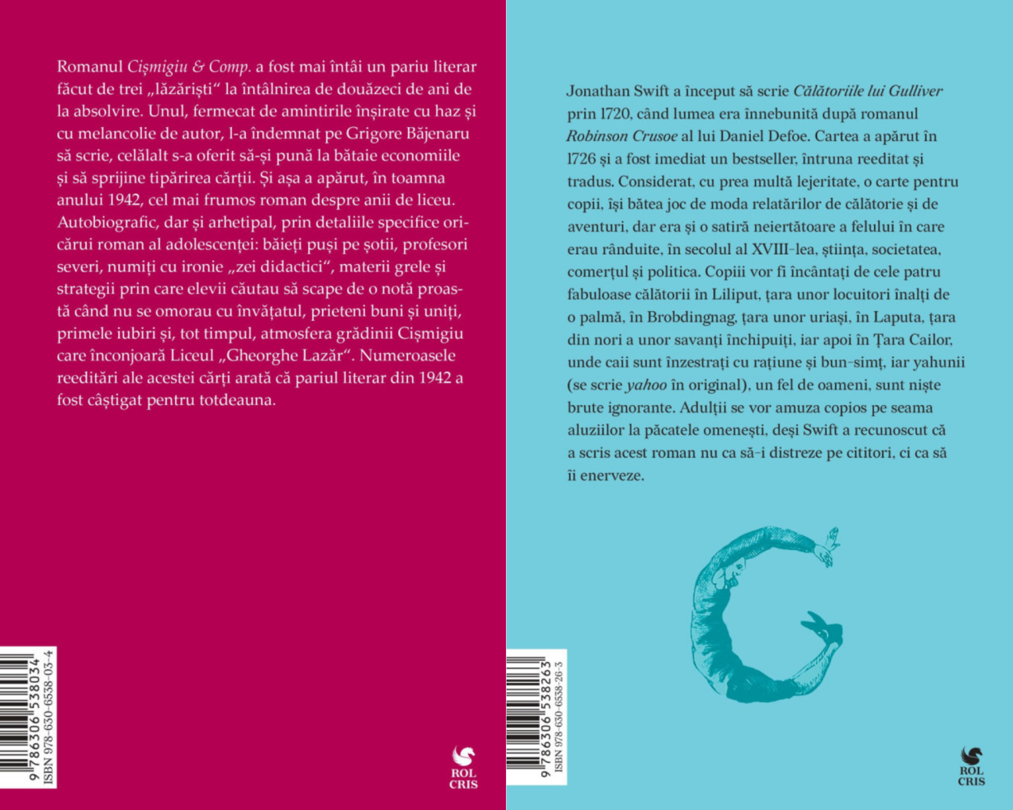 Pachet Cismigiu & Comp Grigore Bajenaru. Calatoriile lui Guliver Jonathan Swift, Rolcris