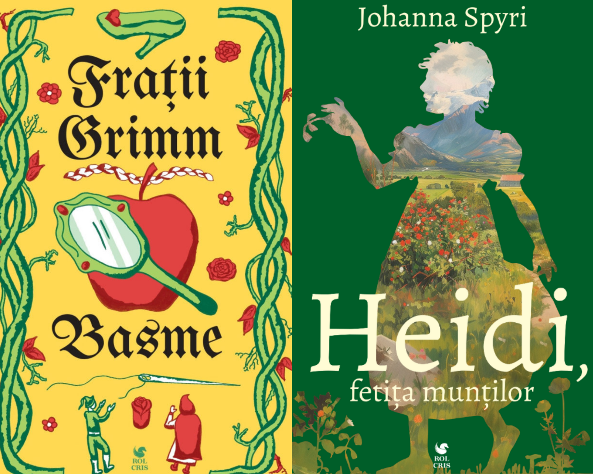 Pachet Basme Fratii Grimm. Heidi fetita muntilor Johanna Spyri, Rolcris