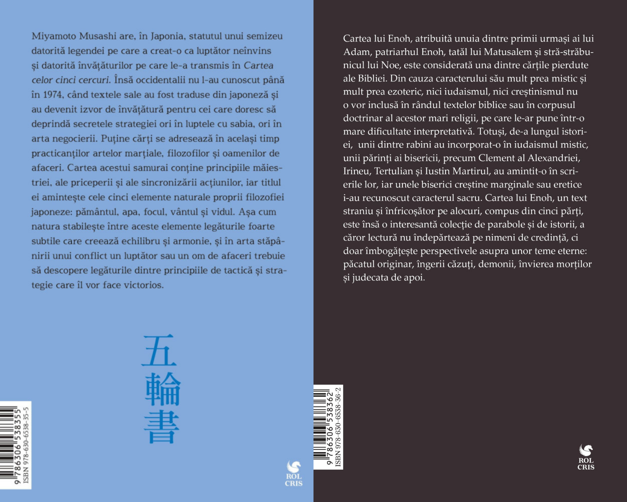 Pachet Cartea celor cinci cercuri Miyamoto Musashi. Cartea lui Enoh