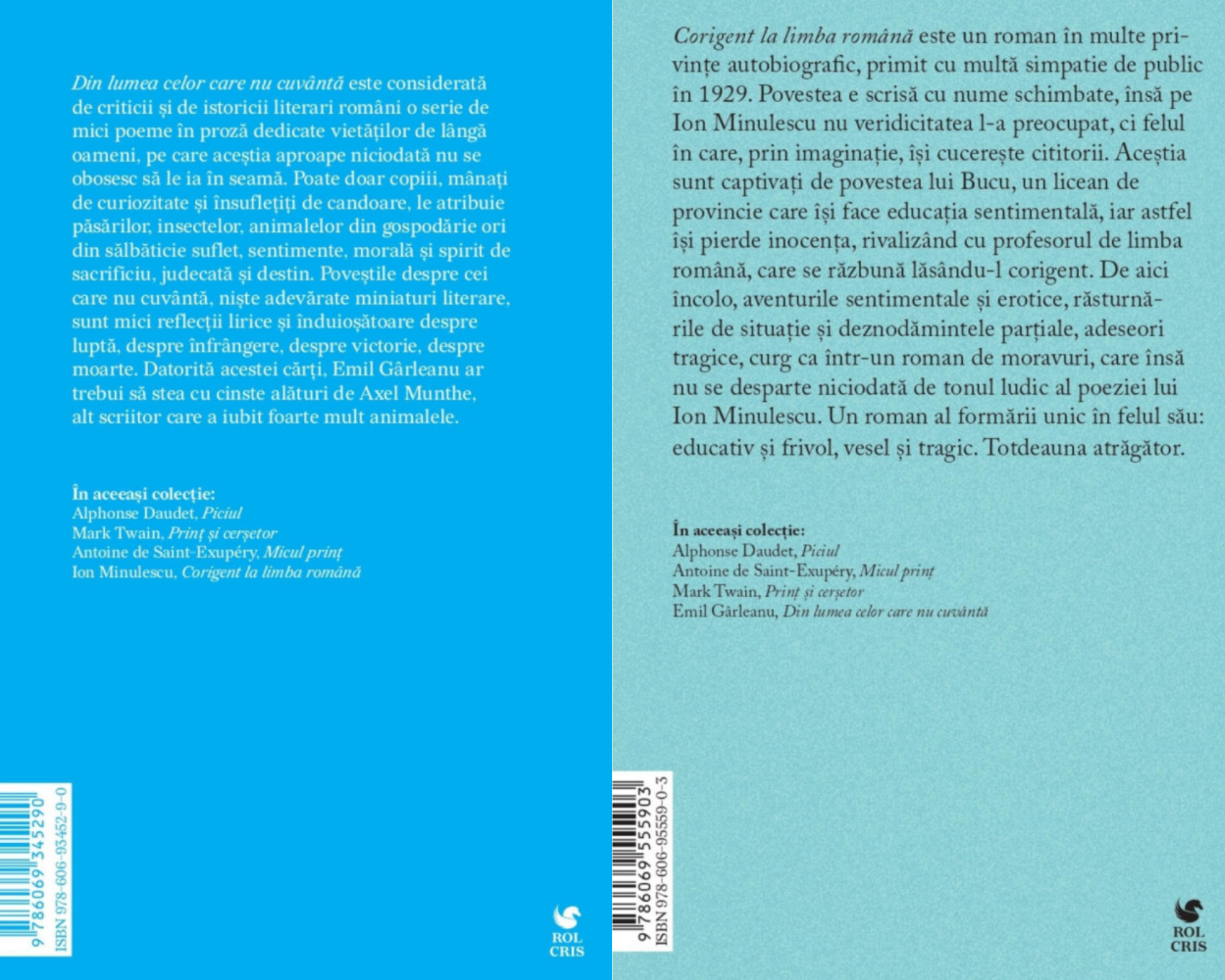 Pachet Din lumea celor care nu cuvanta Emil Garleanu. Corigent la limba romana Ion Minulescu, Rolcris